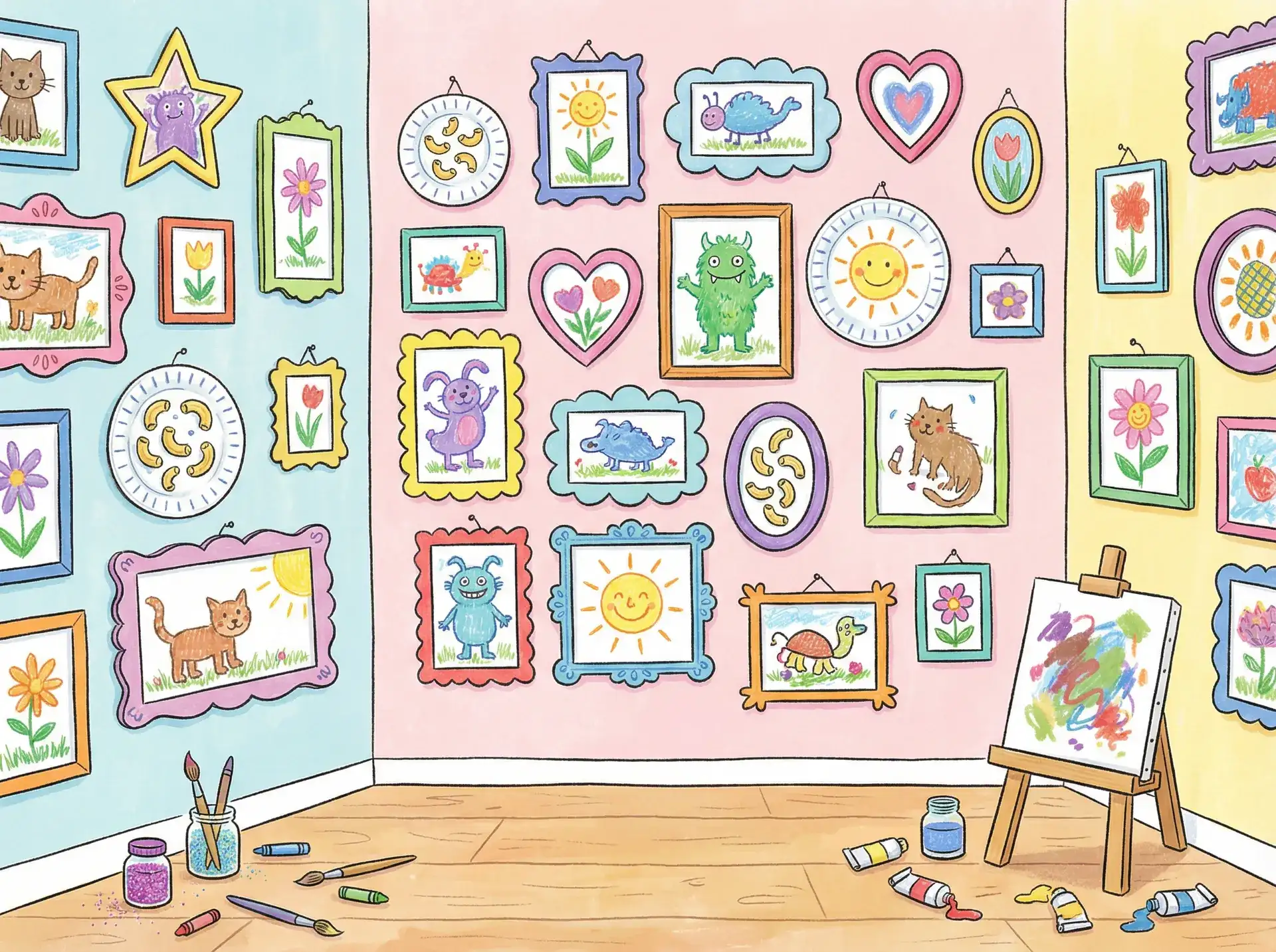 小朋友的彩色画作 - 白洁 小说 创意展示